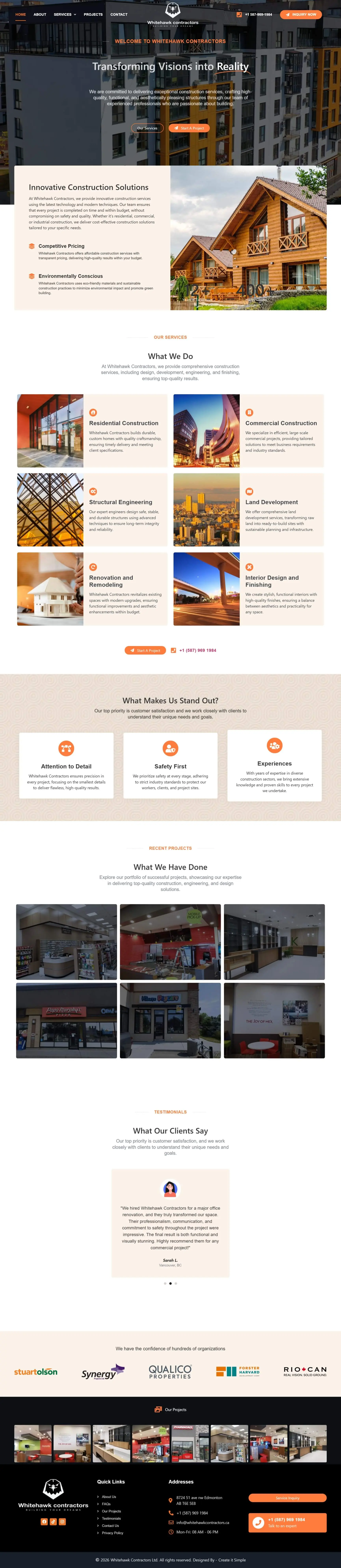 White Hawk Contractors Ltd